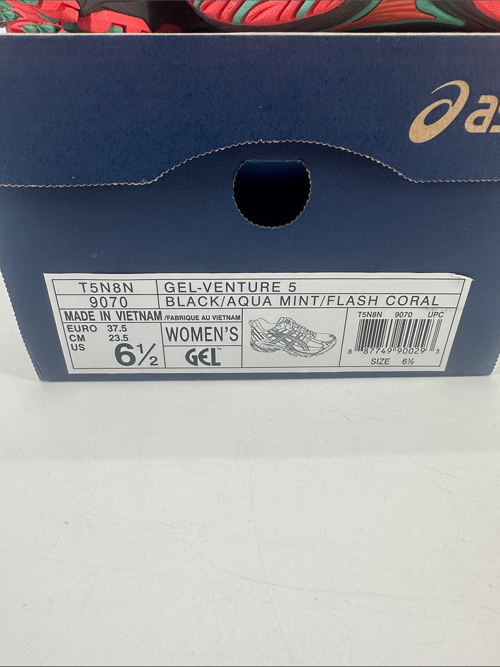 New in box asics Venture 5 with box , size 6.5 - Picture 5 of 7